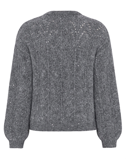 Soft Rebels - SRFrances Sequin Knit - Dark Grey Melange